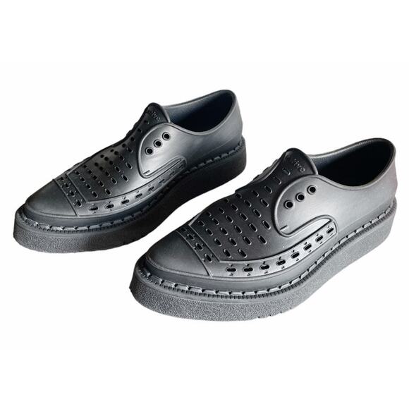 Native X George Cox Black Diano Creeper Slip-On Shoes Size M6 W8 - Picture 5 of 9